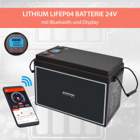 100Ah 24V Lifepo 4 Lithium Batterie | Akku mit BMS, Bluetoot