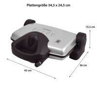 Kontaktgrill Tischgrill Barbecue BBQ Elektro Kontakt Grill E