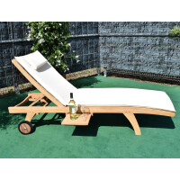 Gartenliege Teak Görz Massivholz Wetterfest 4