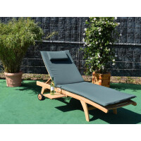 Gartenliege Teak Görz Massivholz Wetterfest 6