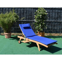 Gartenliege Teak Görz Massivholz Wetterfest 7