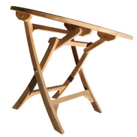 Klapptisch Teakholz Rund Salerno Massivholz Wetterfest 100cm