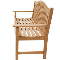 Teakholz Bank Catania 150cm Massivholz Wetterfest B-Ware 4