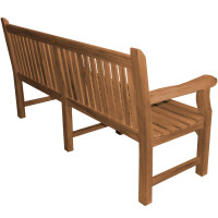 Gartenbank Teakholz Extra Stark Piceno 200cm Massivholz Wett