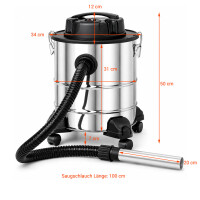20 l Ascheabsauger Vesuve | Aschestaubsauger | Aschesauger |