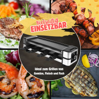 Raclette für 4 Personen | 600W | Antihaftbeschichtet - 