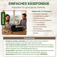 Raclette mit Fondue für 8 Personen | 1400W | Antihaftbe