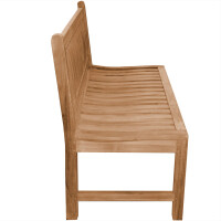 Teakholz Bank Arezzo 120cm Massivholz Wetterfest B-Ware 3
